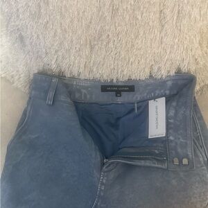 Wilsons Leather Blue suede Skirt